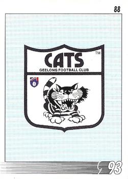 1993 Select AFL #88 Logo Front
